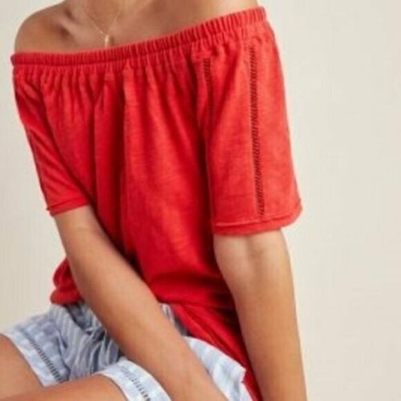 Anthro Saturday Sunday Felicia Off Shoulder Top - Picture 1 of 6
